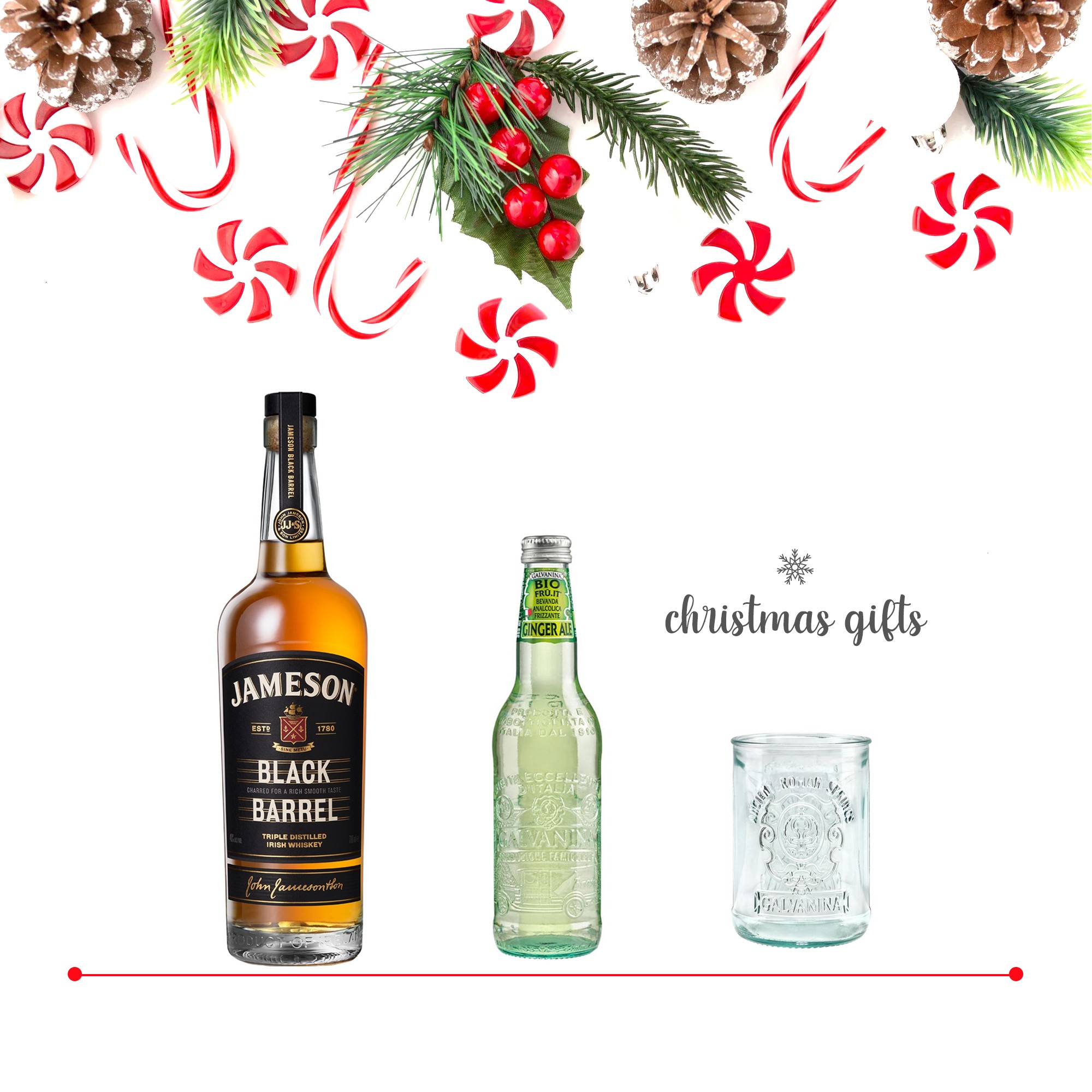 Your Coffee Bar Jameson Black Barrel & ginger ale & ποτήρι